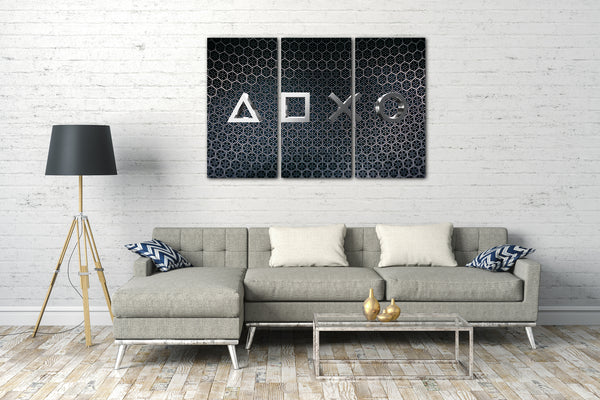 Leinwandbild Gamer und Konsolen-Fans (Silver)